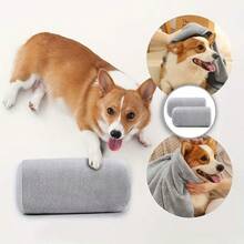 Bộ dụng cụ tắm cho thú cưng, gồm bàn chải massage silicon mềm mại và khăn lau nhanh khô bằng sợi microfiber, thích hợp cho thú cưng. - Xem 5