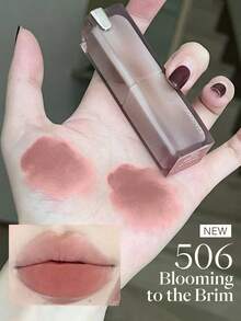 JOOCYEE MUDDY ROUGE 哑光丝绒柔雾妆效，持久不脱妆，防晕染 - #506 開到茶蘼 - 查看 3