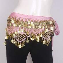 1pc Glitter Tassel Wavy Belly Dance Costume, Fashionable Shiny Sequin Skirt, Suitable For Carnival Performance, Party, Nightclub, Beach, Bohemian Retro Style - Multicolor - View 20