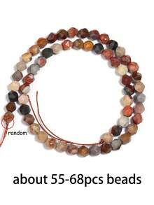 1 Strand Irregular Bead Loose Gemstone Red Coral Prehnite Agate For Holidays Gifts For Jewelry Making Diy Bracelet Earrings Accessories 6 8 10mm - Multicolor - View 15