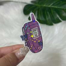 翻盖手机贴纸，搞笑Y2K梗图贴纸，怀旧可爱复古贴纸，讽刺网络幽默贴纸，笔记本电脑贴纸，水瓶贴纸 - 星膜 - 查看 10