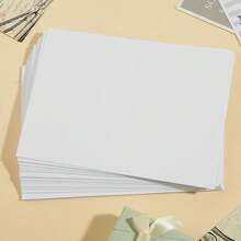 50/30 Thẻ gấp trắng (4x6 inch), Thẻ chúc mừng trắng, Thích hợp để làm thiệp thủ công, thiệp cảm ơn, thiệp mời và nhiều dịp khác. - Trắng - Xem 6