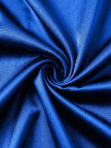 Vestido ajustado con cuello en V sin mangas, cintura fruncida e irregular, vestido de satén para mujer, vestido de primavera/verano para mujer, vestido elegante de fiesta para mujer, atuendo de vacaciones para mujer, atuendo del Día de San - azul real - Ver 6