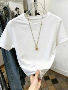 Premium Women's Polyester T-Shirt In White With A Print Of A Sailor Drinking Spinach – Casual Everyday Wear. Free National Shipping Within Mexico. . - 白色 - 查看 3