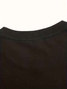 Camiseta de cuello redondo con estampado gráfico para mujer talla grande 2026, camiseta casual de moda de manga corta para el Día de la Madre, ideal para uso diario y deportivo, con estampado de fútbol, adecuada para madres, camisetas de regalo, regalos diarios para Pascua y San Valentín. - Negro - Ver 4