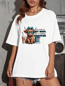 Dam-T-shirts - Vitt - Visa 1