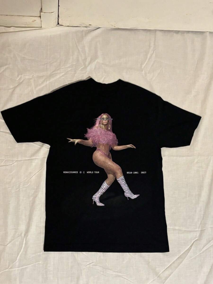 T-shirt Nera  Renaissance World Tour 2023 Anno della Rinascita Taglia Media - nero - Visualizzare 1