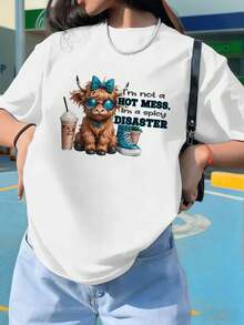 Dam-T-shirts - Vitt - Visa 1