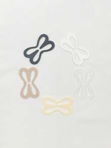 4/8/12/16/20pcs 4-Color Dragonfly Bra Strap Clips, Anti-Slip Cross Back Buckle Invisible Breast Support Accessories - / - View 3