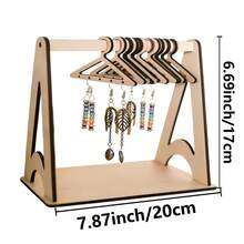 2D Flat Wooden Earring Storage Rack, Column Display Stand, Jewelry Rack, Suitable For Selling Necklaces And Earrings, No Electricity Required - Multicolor - View 12