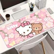 SANRIO 1入 三麗鷗 Hello Kitty & 熊 電競滑鼠墊 - 採用防滑橡膠底座與可水洗設計；非常適合在辦公室、學校或家中作為桌墊使用，也是送給粉絲和朋友的絕佳禮物 - I - 查看 1
