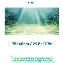 阳光图案鱼缸背景画，水族箱背景贴纸，爬行动物笼背景贴纸，正面自粘，鱼缸景观装饰，水族箱装饰 - A - 查看 17
