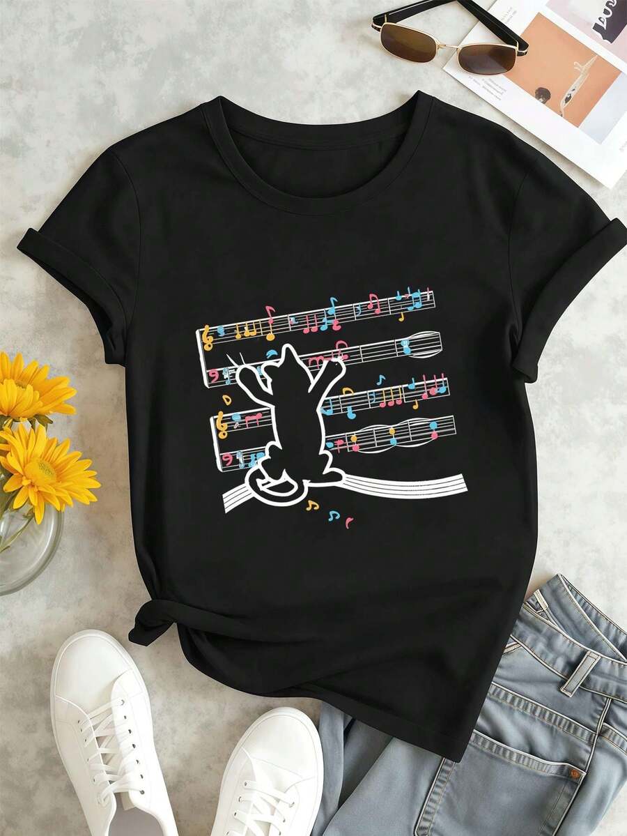 Women T-Shirts - Black - View 1
