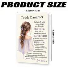 A Beautiful And Heartfelt Greeting Card, Ideal As A Gift For Your Daughter. This Is The Perfect Present For A Special Occasion, Birthday, Or To Express Love And Pride. Wonderful For Mothers To Convey Gratitude. Comes With A Random Color Envelope. - A - View 3