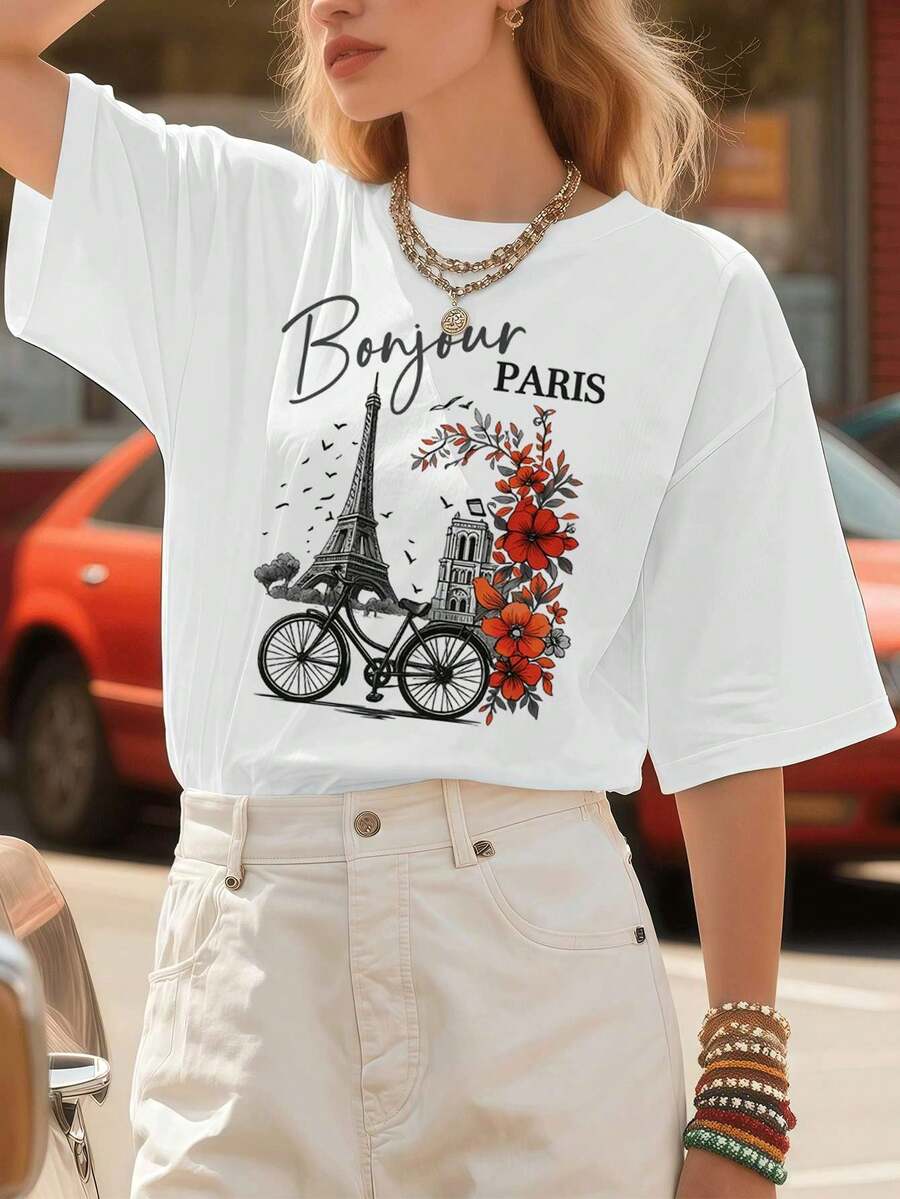 Women T-Shirts - White - View 1