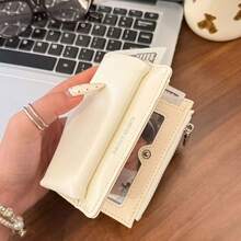 Minimalist Envelope Style Short Wallet For Women, Multi-Card Slots, Portable Functional Pouch With Elegant Vibe - Multicolor - View 3
