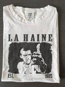 La Haine S1Hirt GrfiC1A de película vintage de 90 T1EE - Blanco - Ver 2