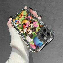 Disney Mickey Mouse & Friends Phone Case, Cartoon Art Protective Cover. Compatible With IPhone 17, 16, 15, 14, 13, 12, 11 Pro Series, Featuring Mickey, Minnie, Donald, Daisy, And Pluto Celebrating With Balloons On A Green Grass Background, Perfect For Animation Fans, Ideal For Birthdays, Holidays, Anniversaries, Graduation Gifts, Or Any Special Occasion To Surprise Family, Friends, Classmates, And Loved Ones. - 銀色 - 查看 3