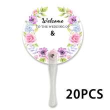 Personalized Wedding Hand Fan, Customizable With Name, Date, Photo And Other Information. Durable Plastic Handle, Suitable For Weddings, Bride Celebrations And Outdoor Events - Multicolor - View 9