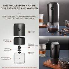 SOKANY Portable Electric Coffee Grinder, Automatic Italian Style, Type-C With 1800mAh Battery, 25g Hopper, 15-20 Cups Per Charge. One-Touch Grinding, Copper Motor, Detachable, Easy Clean. Compact For Precise Grind Control. - Multicolor - View 5