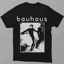 Unisex kortärmad t-shirt, rolig t-shirt med rund hals för män och kvinnor, dammode-t-shirt, Bauhaus-musik-t-shirt, , mjuk bomull, vardagskläder, t-shirt i bomull, sommar, y2k-stil, , fars dag, 2000-talsstil, sommartoppar, lättviktigt, andningsbart tyg, utomhusnöjen, resor och utflykter, festivalstil, mjuk och lätt, sommarsemester, vardagskläder - Svart - Visa 5