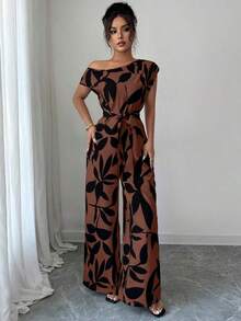 elegante de verano estilizador con estampado para mujer, ideal para vacaciones - Multicolor - Ver 4