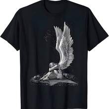 Espiral original - Ángel esclavizado - Camiseta Ángel gótico - Negro - Ver 1