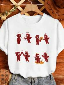 Dam-T-shirts - Vitt - Visa 2