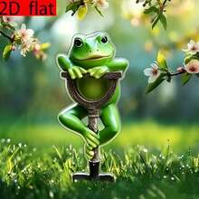 Cọc trang trí hình ếch bằng acrylic sáng tạo mới, dùng cho sân vườn, bãi cỏ ngoài trời, mặt phẳng, quà tặng ngày lễ. - C - Xem 5