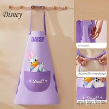 Disney 親膚防水防油透氣可水洗經典卡通圍裙，適用於廚房清潔、家務工作、戶外使用，高品質外觀 - 均碼 - 查看 3