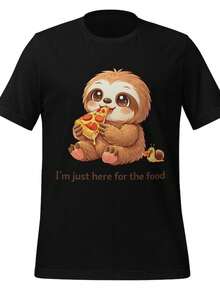 otrA1 Pizza T1S1Hirt, GrafiC1A de Comida Extraa T1EE - Negro - Ver 2