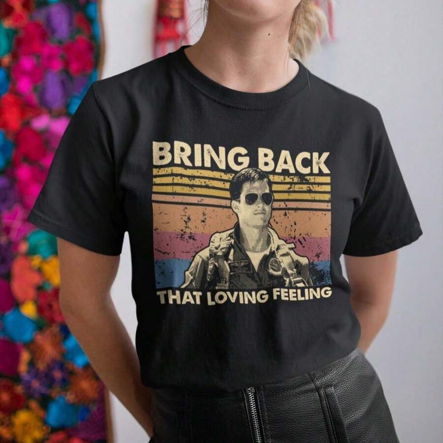 Bring Back That Loving Feeling Vintage R T-S1Hirt, Hoodie, SweahirShirt For Women Camiseta 100% Algodón Unisex - Playera Casual Premium de Corte Cómodo - Negro - Ver 1