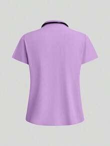 Conjunto de uniforme azul marino para mujer, hecho de tela de alta calidad y transpirable, adecuado para deportes, enfermería y trabajo, con bolsillos, perneras acampanadas, conjunto de uniforme de moda, adecuado para clínicas dentales, conjunto de unifor - Morado - Ver 6