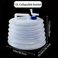 10L/5L/3L Portable Foldable Water Bucket With Faucet - Large Capacity Collapsible, Suitable For RV Camping, Outdoor, Car Bathroom Storage, Outdoor Water Supply, Compact Durable Multi-Functional Container, Ideal For Campers And Hikers - Multicolor - View 9