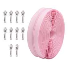 5 Yards Nylon Zipper With 10pcs Silver Zipper Pulls, 3# Zipper Suitable For Home Sewing DIY Zipper Replacement - 3NL+Xp - View 17