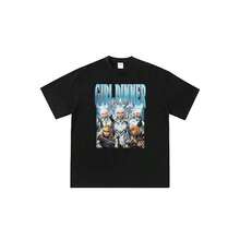 Camiseta unisex de manga corta con estampado gráfico de dibujos animados de anime y Marvels - Magik Girl - Cena - Collage - Arte - Negro - Ver 1