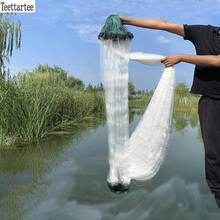 Teettartee Jaring Ikan Nilon 3 Lapis untuk Memancing di Luar Ruangan dan Berkemah, Jaring Insang Ikan Mas, Jaring Gantung, Jaring Pancing, Ketebalan 2.0, Ukuran Jala 8cm, Cocok untuk Menangkap Ikan Besar, Jaring Insang Ekstra Panjang - MultiWarna - View 12