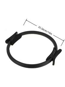 1pc 14in Multi-Functional Pilates Ring (Please Confirm If You Need The Pilates Ring Or Pilates Circle, As The Specifications Mention Both), Due To The Material, There May Be Some Slight Creases But It Won't Affect The Usage. Yoga Assist Magic Circle With Comfortable Foam Handles, Suitable For Thigh Workout, Yoga Practice, Fitness, Calf Exercise, Back, Waist And Arm Toning. - Multicolor - View 5