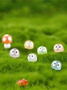 150/100/50/20/5/1pc Luminous Mini Briquettes Elfs Dust Figure Miniature Figurines Garden Ornaments Home Decor Glowing Decoration Accessories For DIY Fairy Gardens,Miniature Landscape Crafts, Car Interior,Party And Birthday Decor - Multicolor - View 3