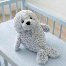 1 pieza Muñeco de peluche suave y lindo de foca, almohada de confort para dormir de niños, regalo de vacaciones y cumpleaños - Multicolor - Ver 15