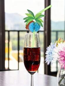20 ống hút giấy hình tổ ong, ống hút giấy hình cây dừa, ống hút giấy cocktail kiểu Hawaii, ống hút giấy dùng một lần phù hợp cho tiệc Hawaii, tiệc bể bơi, tiệc sinh nhật, đám cưới, cocktail bãi biển Hawaii. - E - Xem 7