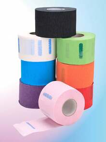1 Roll/5 Rolls Disposable Elastic Adhesive Neck Strips For Hairdressers, Hair Coloring Neck Protection Stickers - Multicolor - View 12