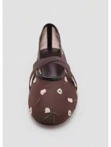Women Flats - Brown - View 9
