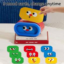 Kids Tissue Box Cover, Adorable Adjustable Expression Tissue Box For Children– Spring Supported Fun For Any Mood - Multicolor - View 3