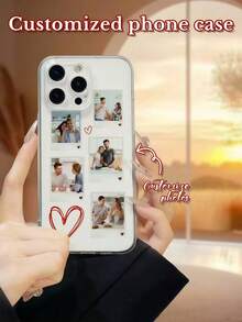 1 ốp lưng điện thoại in ảnh cá nhân hóa, chất liệu TPU trong suốt chống sốc, độc đáo và ý nghĩa, thích hợp làm quà tặng mùa thu/đông, ngày Valentine, năm mới, lễ hội, Halloween, Giáng sinh, kỷ niệm, đám cưới, Ngày của Mẹ, Ngày của Cha, sinh nhật và sử dụng hàng ngày. Thích hợp làm quà tặng cho gia đình, bạn bè, người yêu, ông bà, bố, mẹ, tương thích với iPhone 17/16/15/14/13/12/11/Pro MAX/Pro/Plus/17 AIR và các dòng điện thoại khác. - Trong sáng - Xem 7