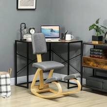 Ergonomic Kneeling Chair, Kneeling Stool, Health Chair For Home, Office, Meditation, Grey - Grey - View 3
