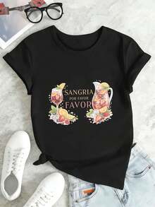 Women T-Shirts - Black - View 2
