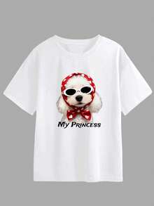Customized T-Shirt. Customized Women's Top. Personalize, Etc.), Then Add Text, Choose Your Favorite Color And Font Sports - White - View 2