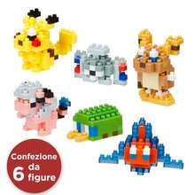 Nanoblock Mininano Series: Pokémon (Electric-Type)(Water-Type)(Grass-Type)(Fire-Type) Blind Box - 1 Random Figure (Total Of 6 Types) - Multicolor - View 5