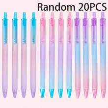 Juego de bolígrafos de punta de bola de color degradado de tamaño mediano con tinta azul, experiencia de escritura suave de 0.7 mm, ideal para el hogar, la oficina, la escuela y otras ocasiones - Conjuntos - Ver 12